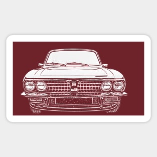 Triumph Dolomite Sprint 1970s British classic car white Sticker